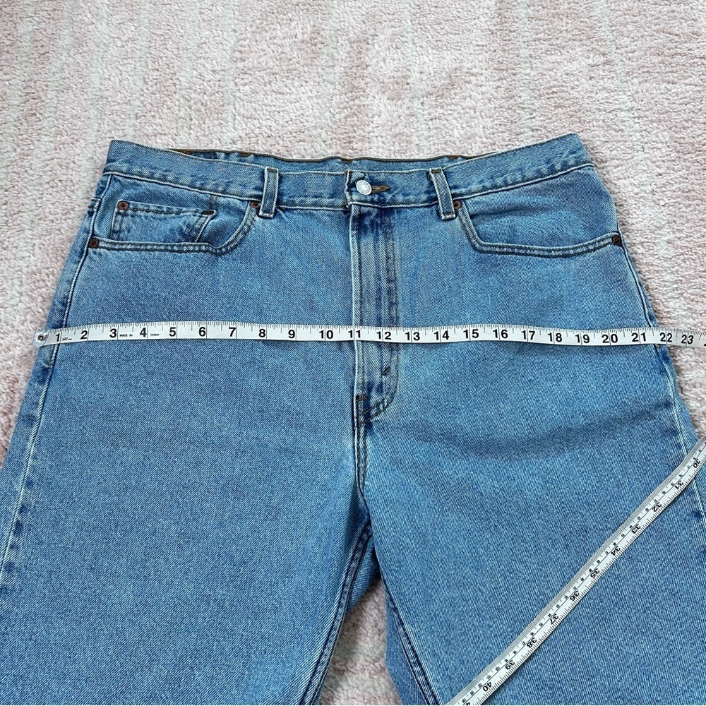 Vintage Levis 505 Jorts Denim Jean Shorts Size 38 Dad short Light wash Classic - Picture 6 of 15